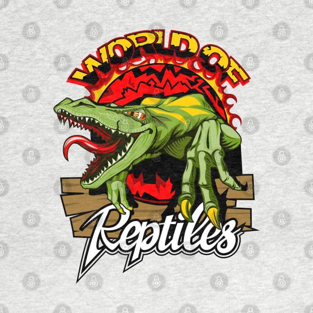 Lizard world of reptiles by Mako Design 